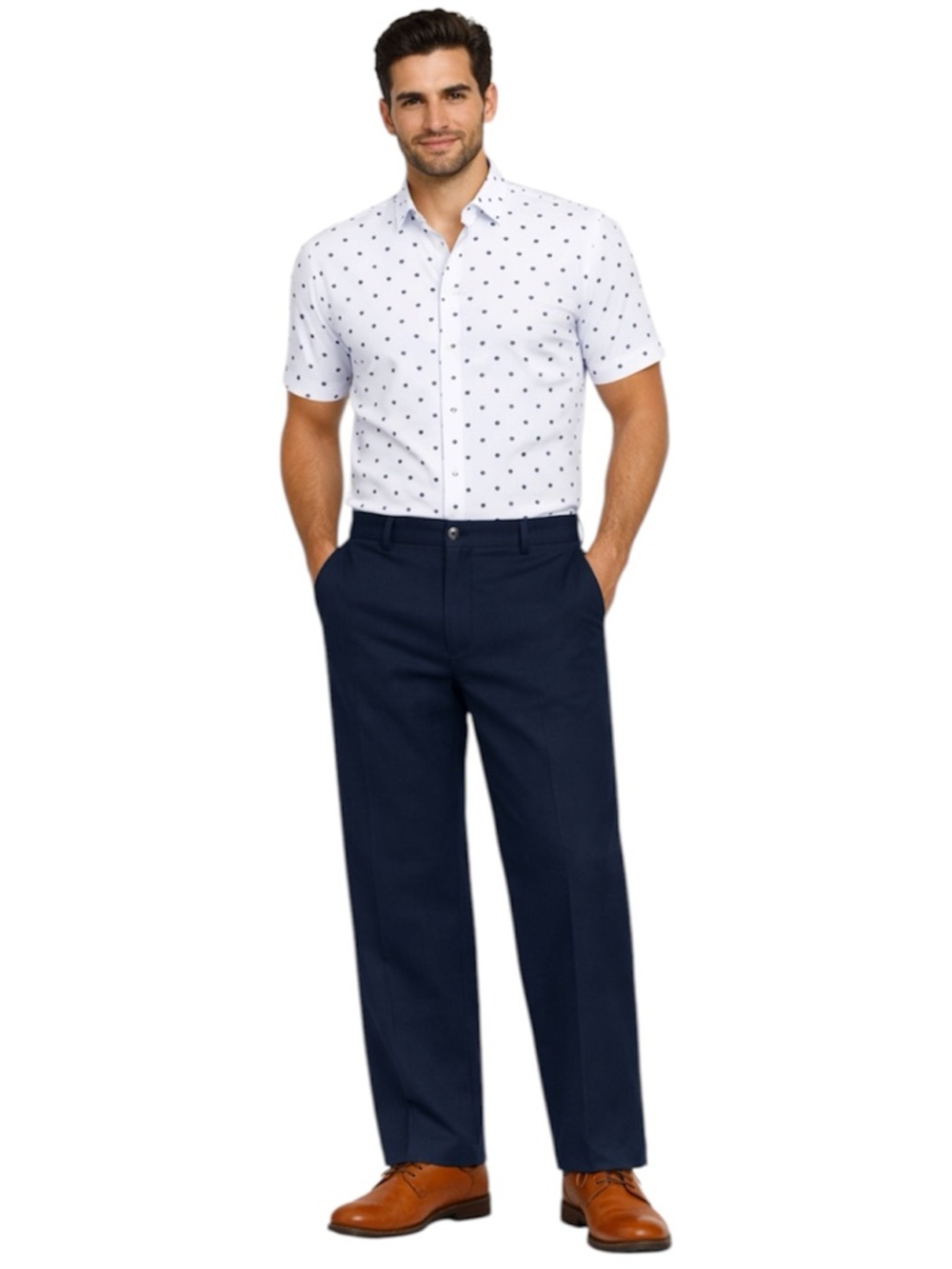 Set of 3 Pants MP20 Men Classic Blue Chinos Pants Size 34” x 32” Casual or Work - Picture 15 of 15